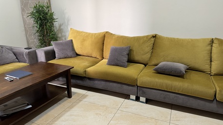 Riyadh, Furniture, SAR 1500,  4 Seater Sofa, 2 Seater Sofa And Tea Table Set