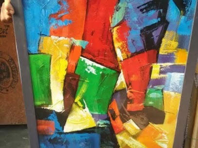 Mumbai, Household Items, Abstract Modern Canvas Painting