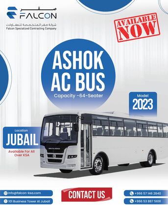 Jubail, Jobs, Bus 65 Seater Ashok 2023 Model