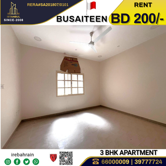 Busaiteen, Apartments/Houses, BHD 200/month,  3 BR,  Family Apartment For Rent In Busaiteen