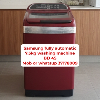 Manama, Appliances, BHD 45,  🌍Samaung Fully Automatic Washing Machine In Good Condition For Sale With Delivery