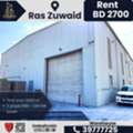 BHD 2700,  1000 Sq. Meter,  Warehouse / Workshop For Rent &ndash; Ras Zuwaid (Opp. ALBA) &ndash; BD 2700/-