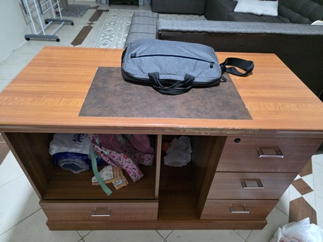 Dammam, Furniture, SAR 80,  Well Maintained Table With Drawers. No Any Defects