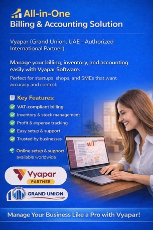 Dubai, ERP, Vyapar App Software Partner In The UAE And International, Grand Union Web Solutions, UAE