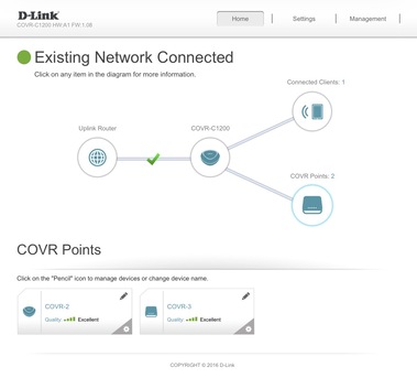 Manama, Electronics, BHD 30,  D-Link COVR Dual Band Whole Home Mesh WiFi System AC1200 3 Nodes COVR-C1200 Good Condition