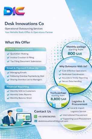 Dammam, Accounting, Operational Outsourcing Services