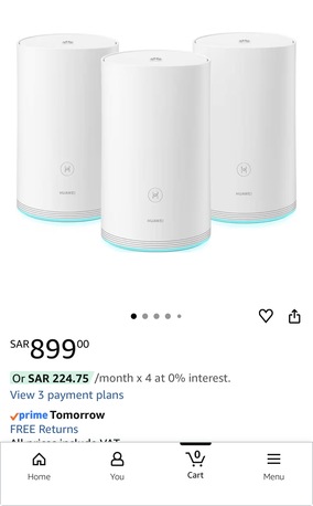 Jeddah, Electronics, SAR 250,  Huawei Q2 Pro Router/repeater Set Of 3