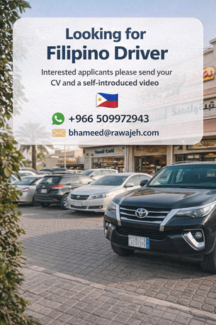 Riyadh, Jobs, Filipino Family Driver (From Philippines)