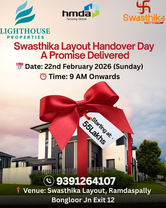 Hyderabad, Residential Plots, INR 21000,  150 Sq. Yard,  🏡 SWASTHIKA &ndash; Trusted & Approved Projects