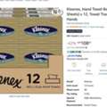 SAR 50,  Kleenex, Hand Towel Box, (Pack Of 90 Sheets) X 12, Towel Tissue Paper For Hands 50%off
