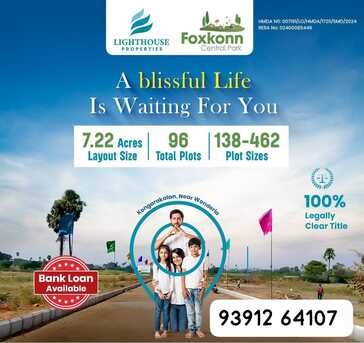 Hyderabad, Residential Plots, INR 35000,  150 Sq. Yard,  🌳 FOXKONN CENTRAL PARK &ndash; Approved Residential Plots