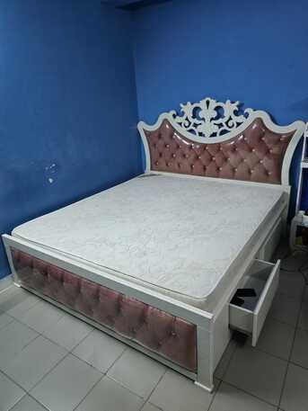 Gudaibiya, Furniture, BHD 40,  40 BD(Final Price), King Size Bed With Mattress With Good Condition