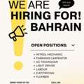 HIRING FOR BAHRAIN