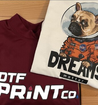 New York, Business, Professional Apparel Production Using Clear Film Screen Print Transfers