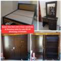 BHD 85,  ✅️Queen Size Bed With Dressing Table & Wardrobe For Sale In Good Condition With Delivery