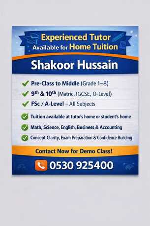 Jeddah, Education, Mathematics Tutor Available For Home Tuition