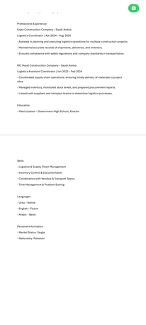 Jubail, Job Seekers, Logistics Coordinator