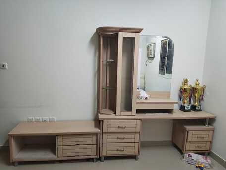 Riyadh, Furniture, SAR 900,  Bedroom Bed Set (King Size Bed, Dressing Table, Cupboard, Side Tables