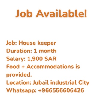 Jubail, Jobs, House Keeper