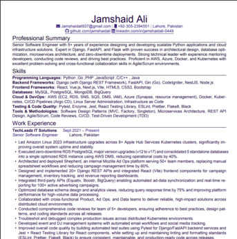 Riyadh, Job Seekers, Senior Software Engineer Looking For Job Opportunity