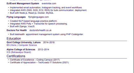 Riyadh, Job Seekers, Senior Software Engineer Looking For Job Opportunity