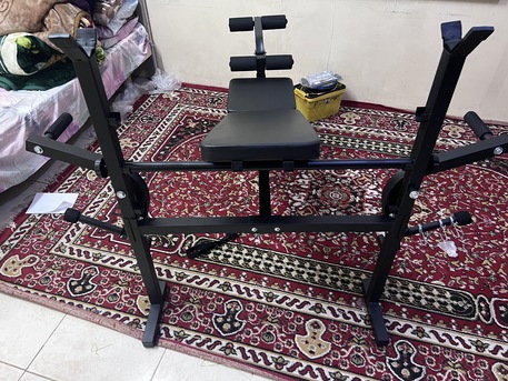 Riyadh, Health & Beauty Items, SAR 250,  Adjustable Weight Lifting Bench Press With Rack High Quality For Home Gym