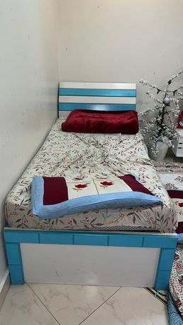 Al Rawdah, Furniture, SAR 400,  Single Bed With Mattress For Sale