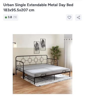 Riyadh, Furniture, SAR 500,  Homebox Extendable Bed