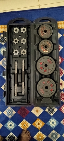 Al Malaz, Health & Beauty Items, SAR 350,  Adjustable Bench Press And Dumbbells Set