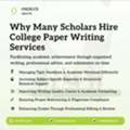 Why Most Scholars Use College Paper Writing Services - Academic Writing And Editing