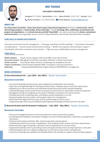 Dubai, Job Seekers, Document Controller