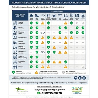 Bangalore, Lessons Offered, Industrial & Construction Safety: PPE Requirements And Risk Assessment Guide
