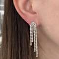 Elegant Diamond Earrings Dangle | Real Diamond Drop Earrings By Alev Jewelry