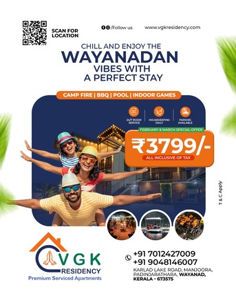 Kerala, Real Estate, VGK Residency - Luxury Hotel Apartments In Wayanad, Kerala