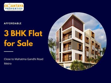 Kolkata, Real Estate For Sale, INR 6881000,  3 BR,  1012 Sq. Meter,  Affordable 3 BHK Flat For Sale Close To Mahatma Gandhi Road Metro