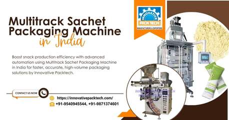 Noida, Industrial Machinery, Heavy Duty Multitrack Sachet Packaging Machine In India