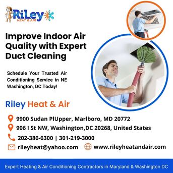 Washington DC, Cleaning, Improve Indoor Air Quality With Expert Duct Cleaning