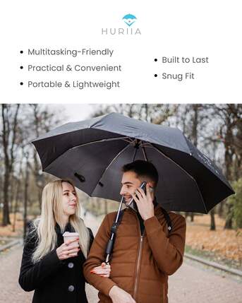 New York, Business, Shoulder Umbrella Holder For Hands-Free Comfort- Huriia