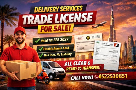 Paris, Businesses For Sale, Active Delivery Services Trade License For Sale