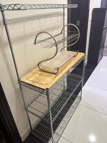Riyadh, Household Items, SAR 220,  Kitchen Utility Shelf, Cloth Drying Rack, Plate Stand And Gas Stove