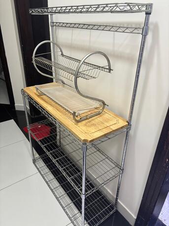 Riyadh, Household Items, SAR 220,  Kitchen Utility Shelf, Cloth Drying Rack, Plate Stand And Gas Stove