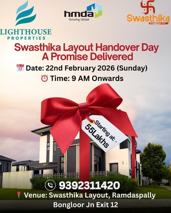Hyderabad, Residential Plots, INR 21000,  146 Sq. Yard,  ✨️Light House Swasthika✨️  🌲HMDA Approved Layout