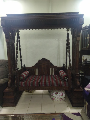 Muharraq, Furniture, BHD 2500,  Beautiful Solid Wood Swing With Frame