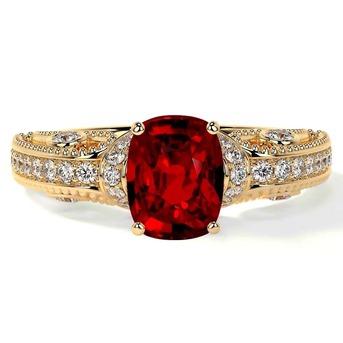 New York, Jewelry, USD 9344,  Shop Natural Ruby Engagement Rings In AAAA Quality By GemsNY