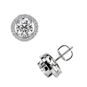 New York, Jewelry, USD 2485,  Affordable IGI Certified 2.76cttw Lab Diamond Earrings For Sale At GemsNY