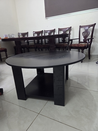 Al Murabba, Furniture, SAR 399,  8-Seater Dining Table (6 Chairs) + Coffee Table For Sale