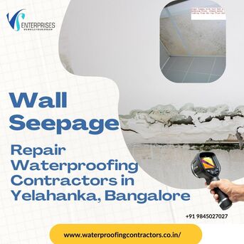Bangalore, Construction, Wall Seepage Repair Waterproofing Contractors In Yelahanka, Bangalore