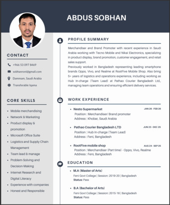 Khobar, Job Seekers, Retail Merchandiser &ndash; Mobile & Electronics