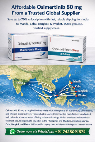 Manila, Health & Beauty Items, PHP 1,  Osimertinib 80 Mg Tablet At Lower Cost In Philippines