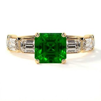 New York, Jewelry, USD 42803,  Shop Emerald Cut Rings Online At GemsNY